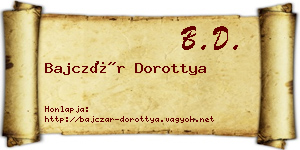 Bajczár Dorottya névjegykártya